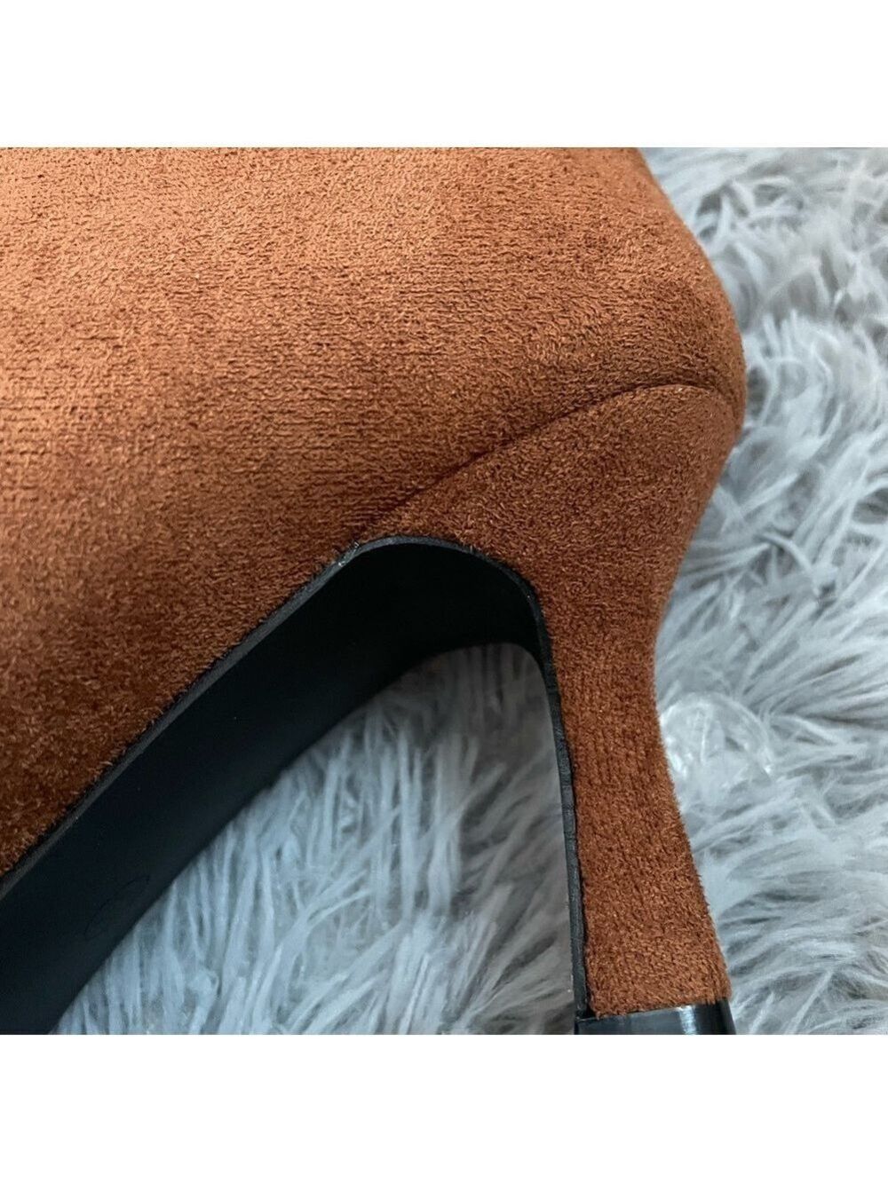 Athlefit Brown Suede Knee High Boots Women's Size 7.5 Wide Calf - Picture 11 of 11